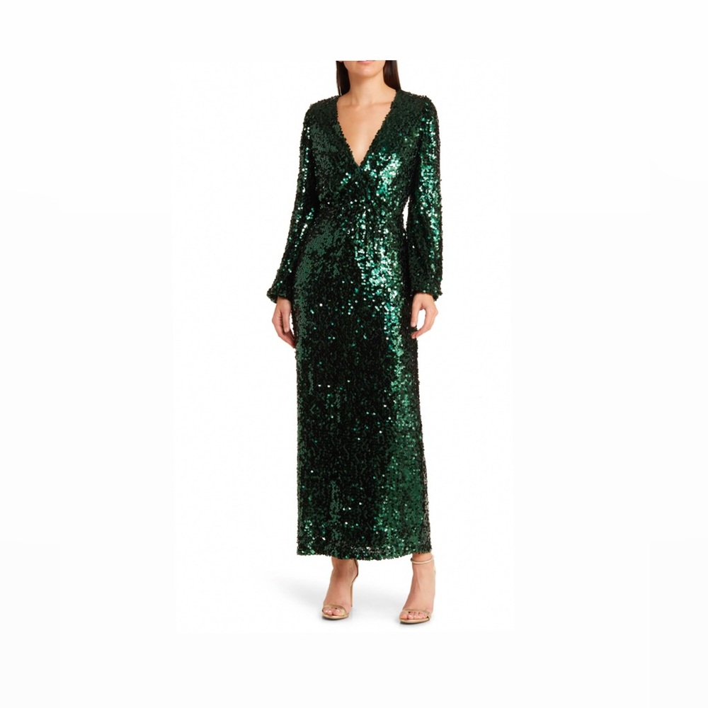 Nordstrom “Carrie” Green Sequin Gown